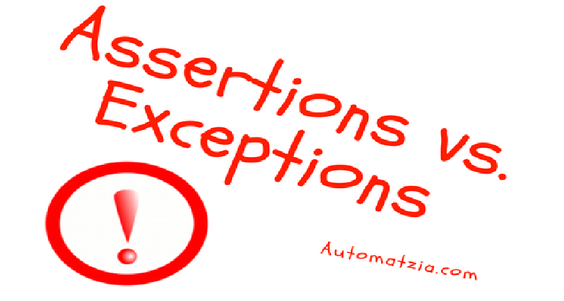 מה ההבדל בין Assert ל Exception?